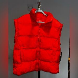 Free People In a Bubble Red Puffer Vest